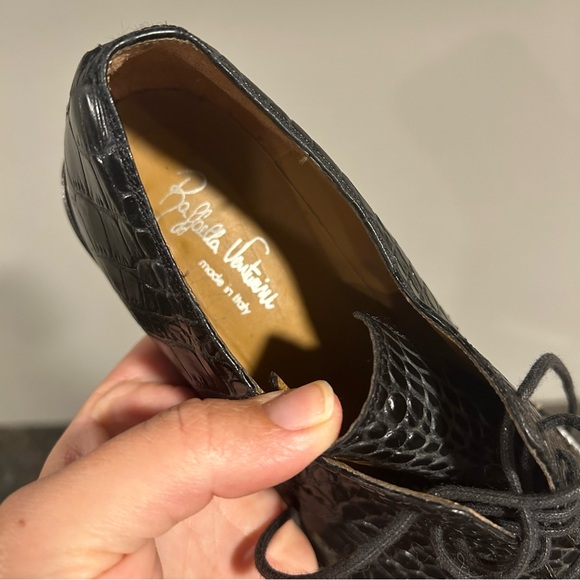 Raffaella Venturini Black Shoes Made in Italy Sz 38 - Picture 9 of 9